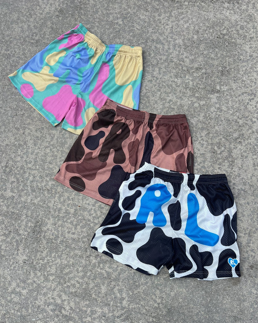 Camo Mesh Shorts - Easter by Red Letters