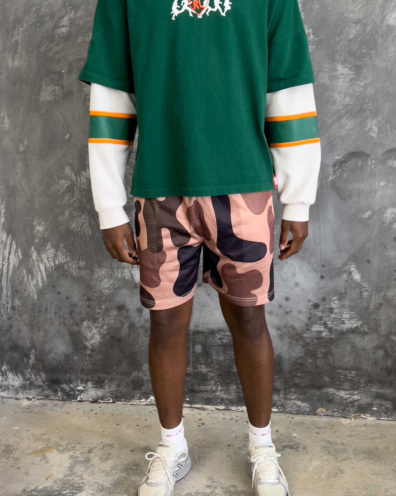 Camo Mesh Shorts - Mud by Red Letters