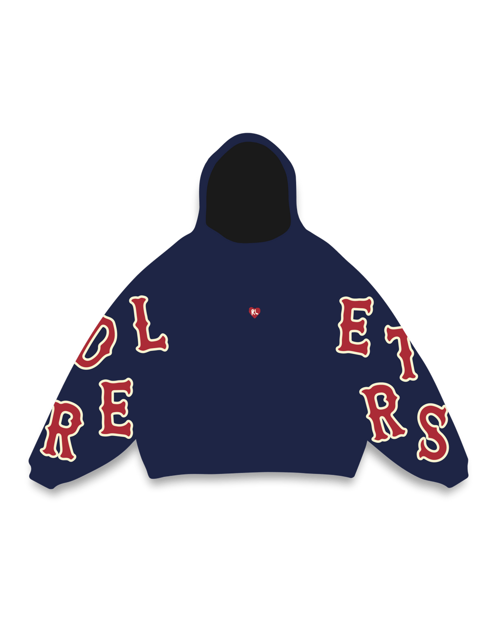 Caught Red Scattered Hoodie by Red Letters
