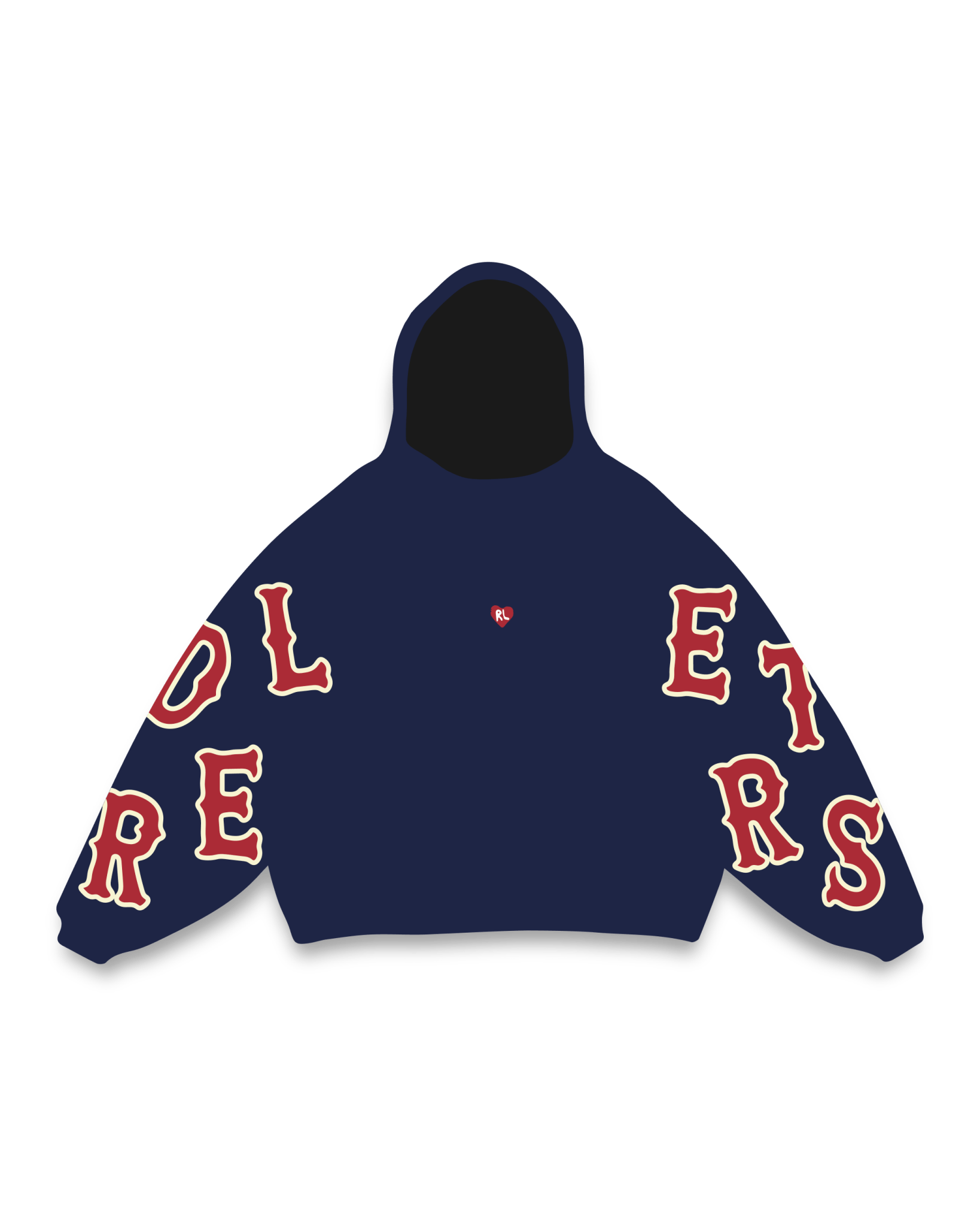 Caught Red Scattered Hoodie by Red Letters