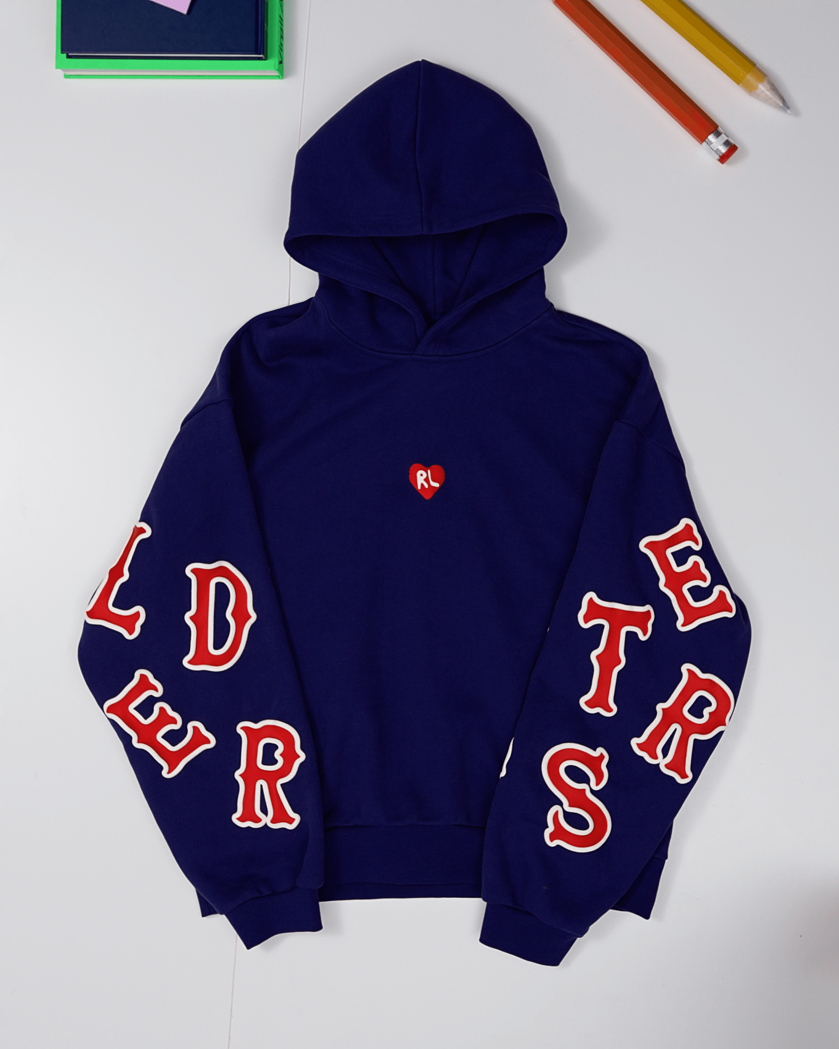 Caught Red Scattered Hoodie by Red Letters