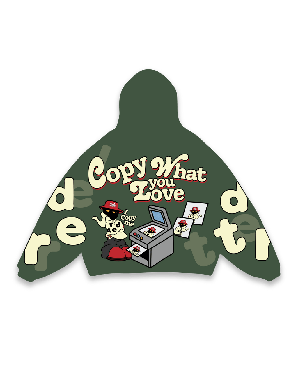 Copy Me Scattered Hoodie by Red Letters