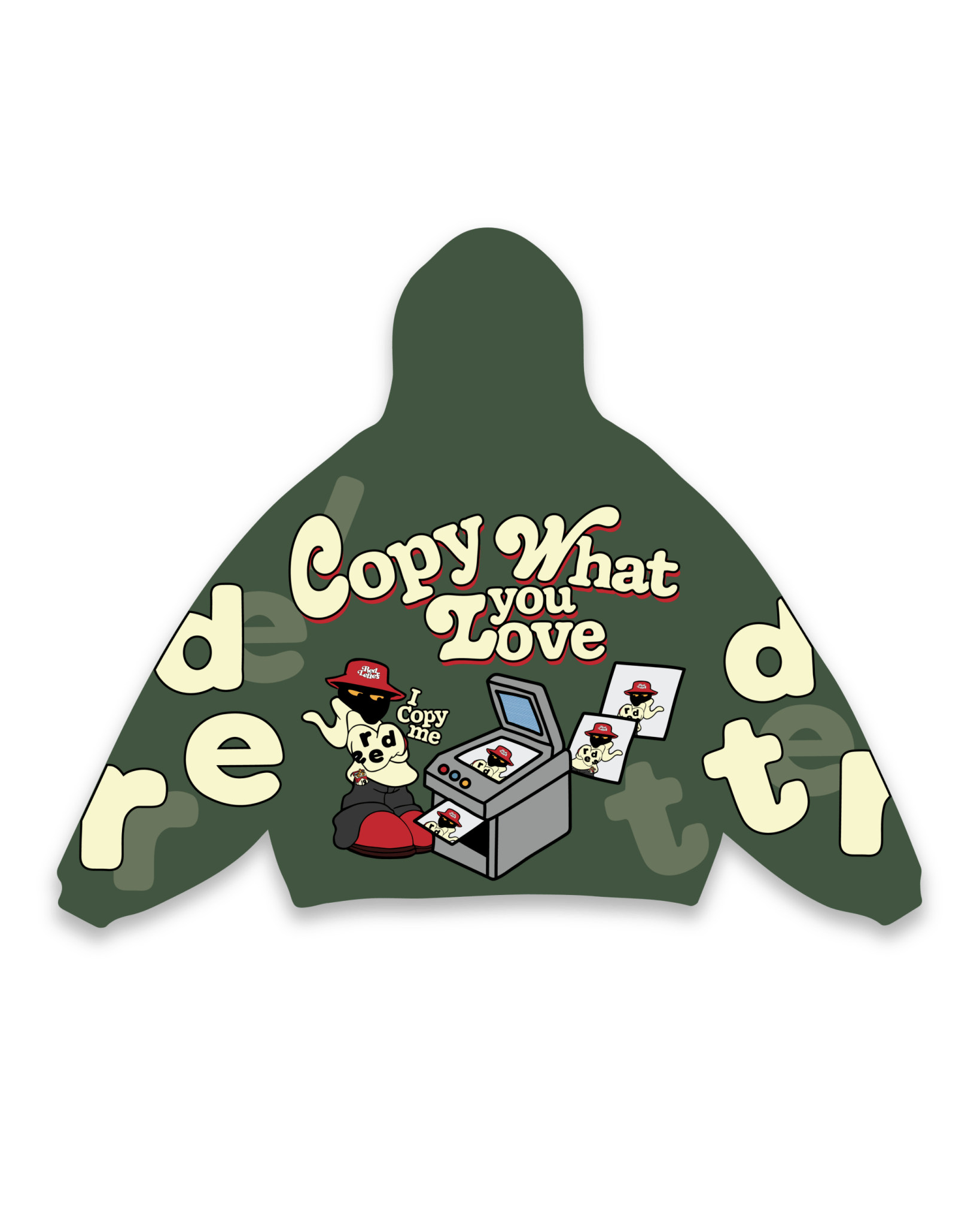 Copy Me Scattered Hoodie by Red Letters