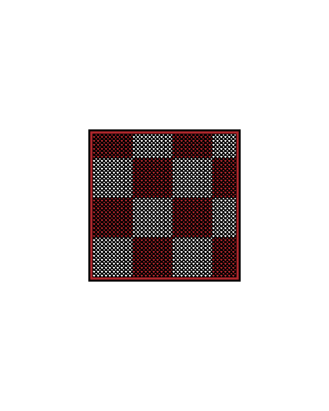 Damier Letters Bandana - Bred - Red Letters