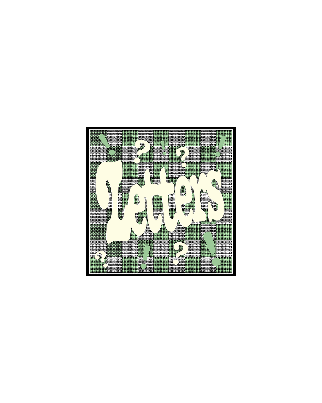 Damier Letters Bandana - Pure Sage - Red Letters