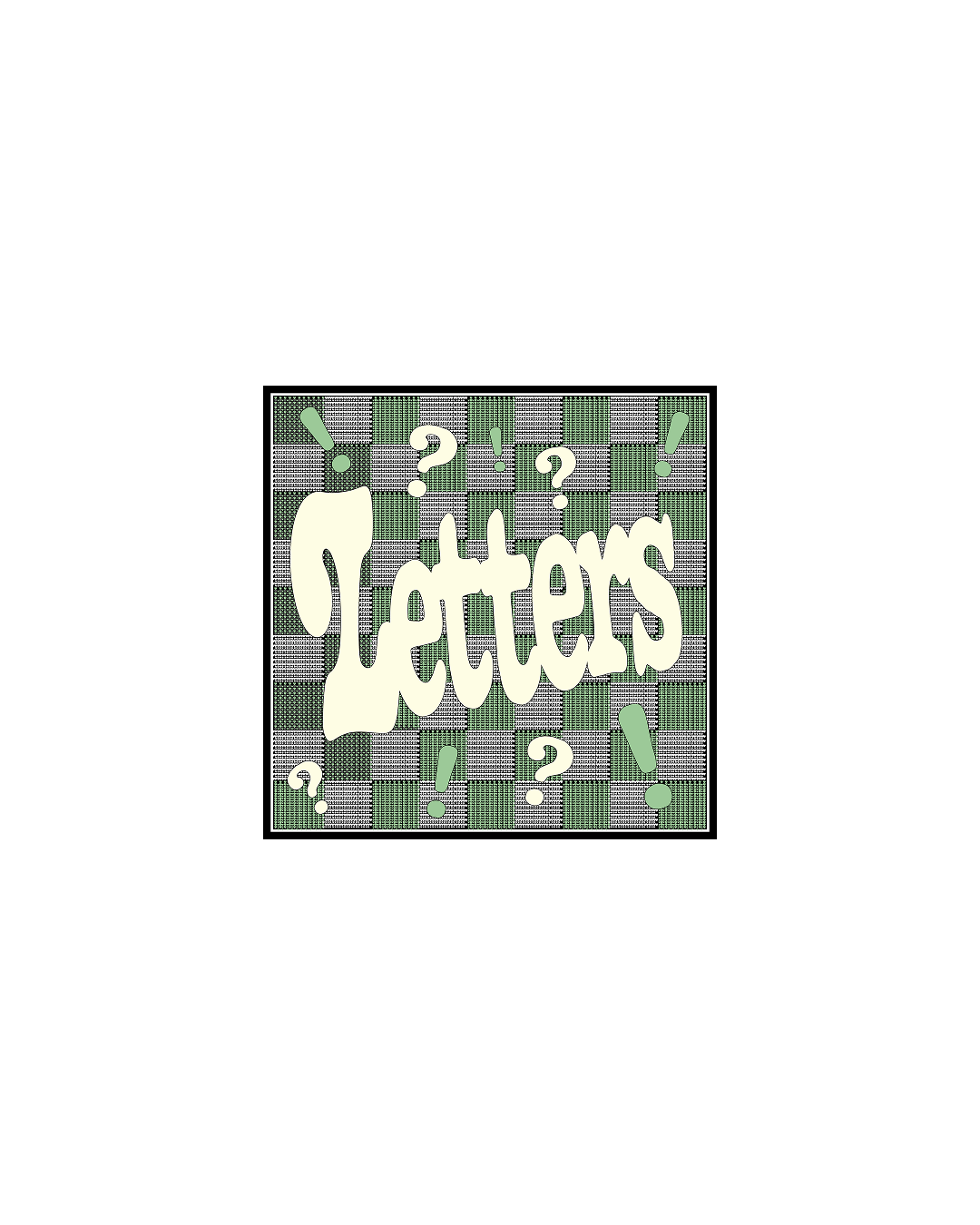 Damier Letters Bandana - Pure Sage - Red Letters