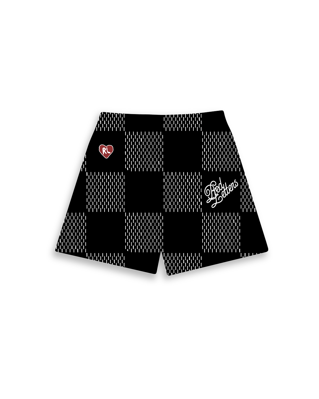 Damier Letters Mesh Shorts by Red Letters