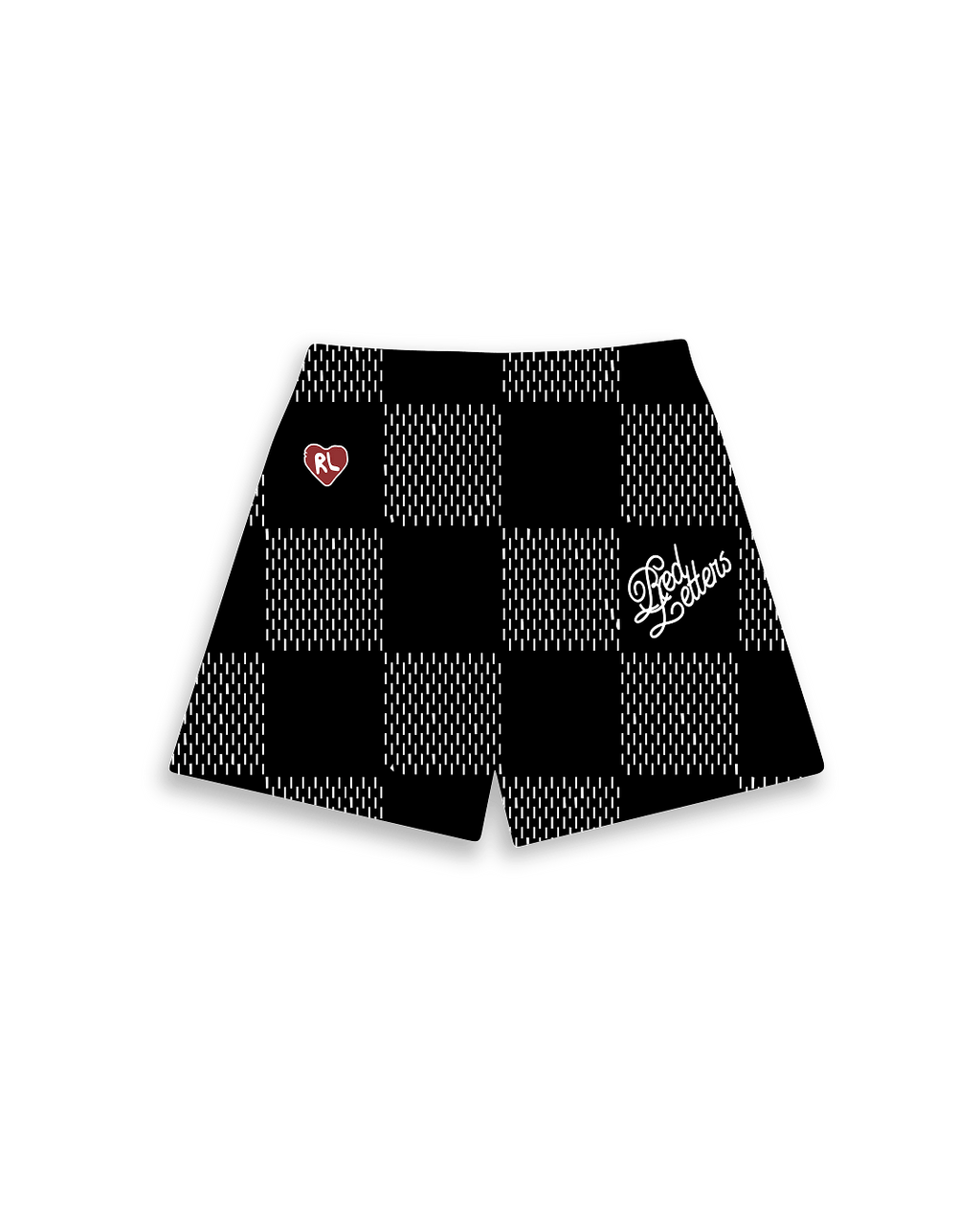 Damier Letters Mesh Shorts by Red Letters