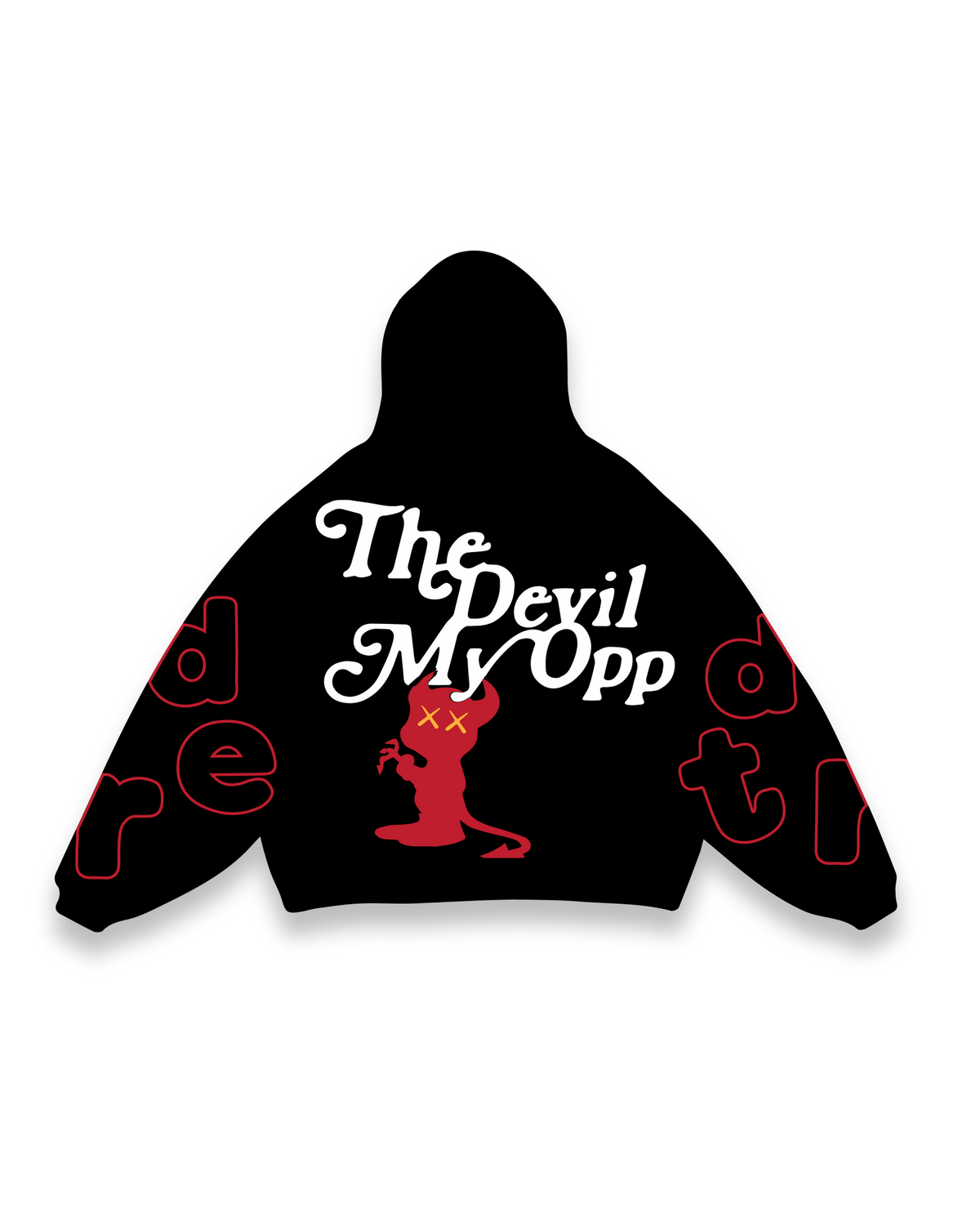 Devil My Opp Scattered Zip Up by Red Letters