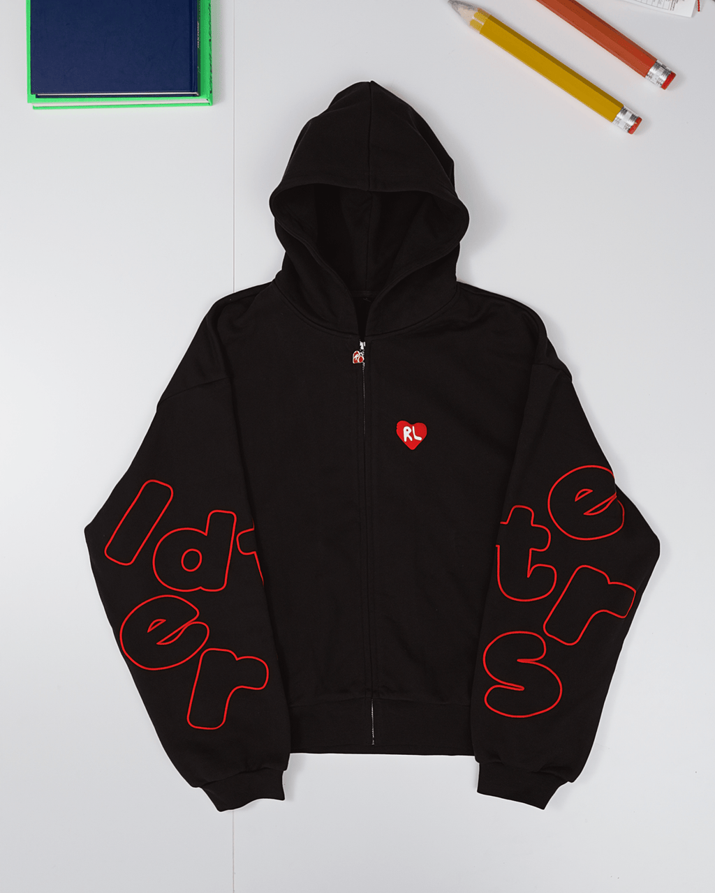 Devil My Opp Scattered Zip Up by Red Letters