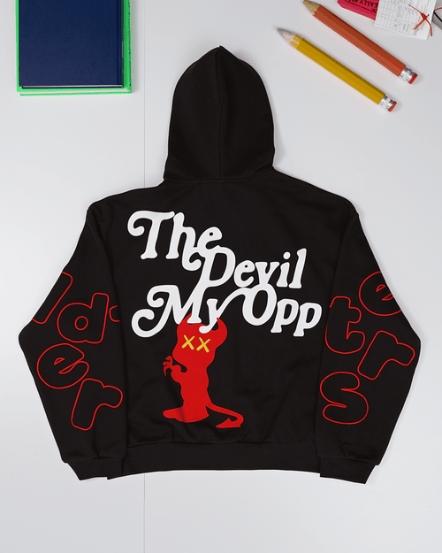 Devil My Opp Scattered Zip Up by Red Letters