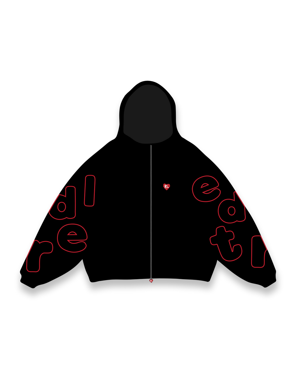 Devil My Opp Scattered Zip Up by Red Letters