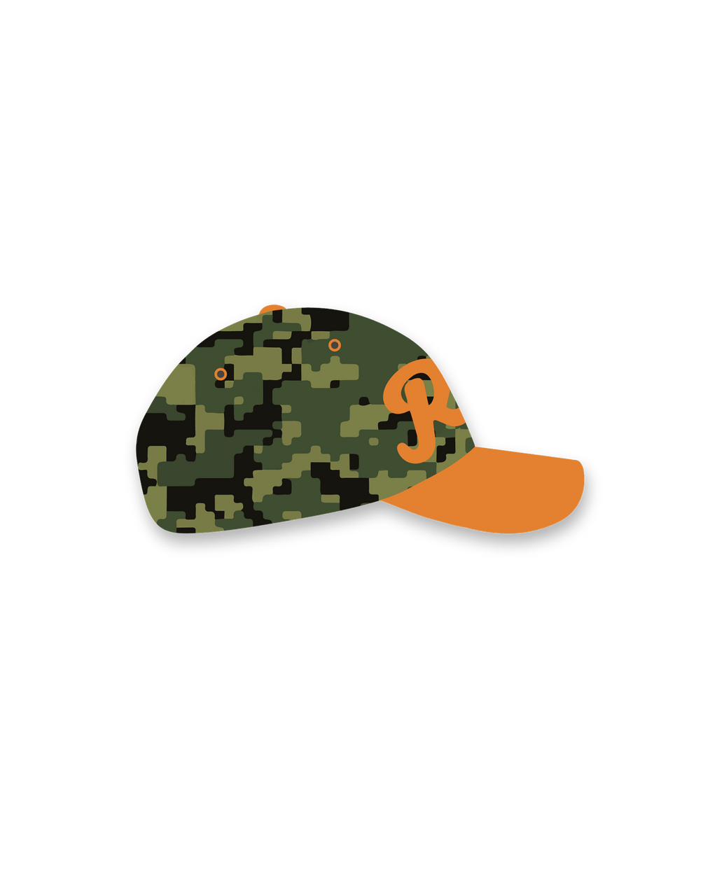 Digi Camo Hat by Red Letters