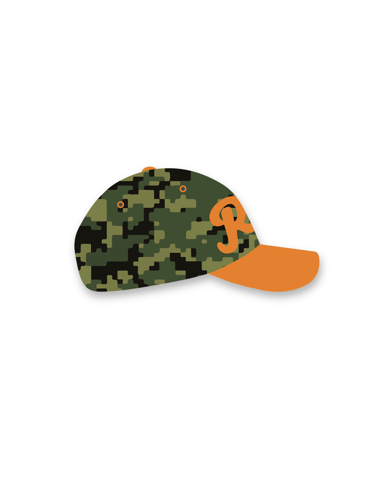 Digi Camo Hat by Red Letters