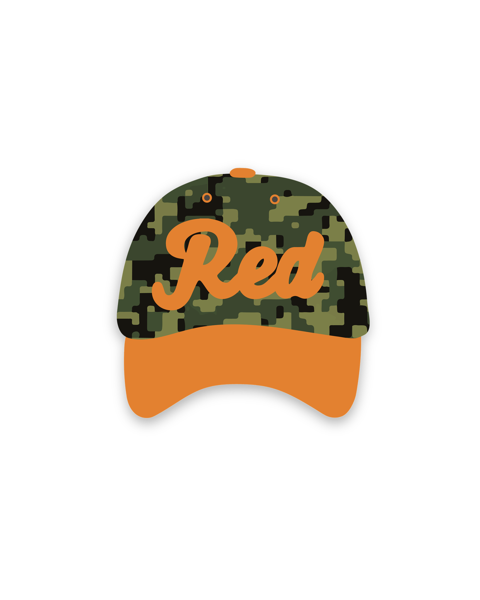 Digi Camo Hat by Red Letters