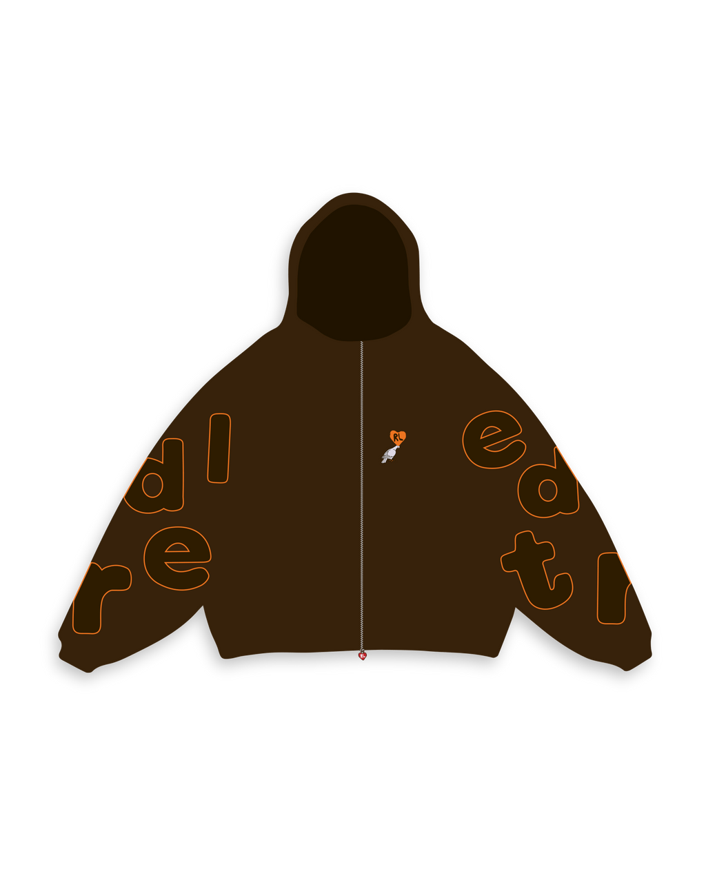 Don't Fit In Scattered Zip Up by Red Letters