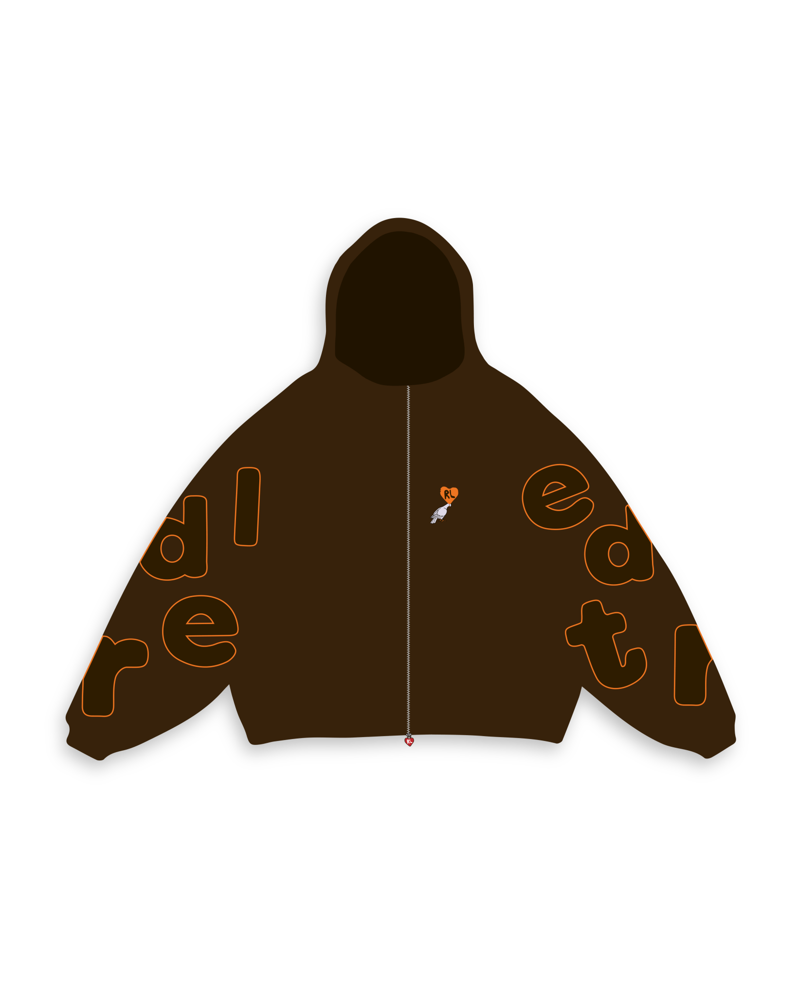 Don't Fit In Scattered Zip Up by Red Letters