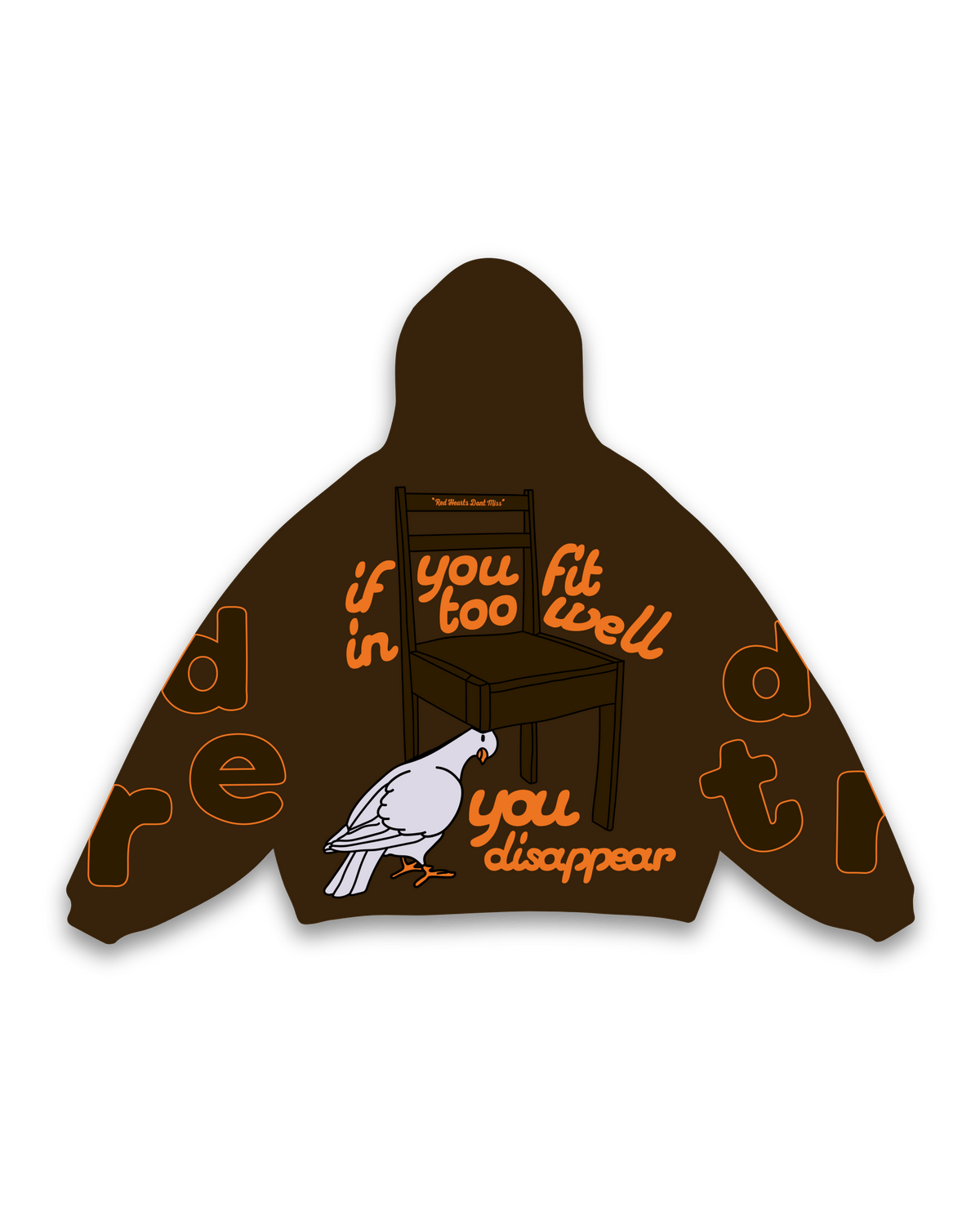 Don't Fit In Scattered Zip Up by Red Letters