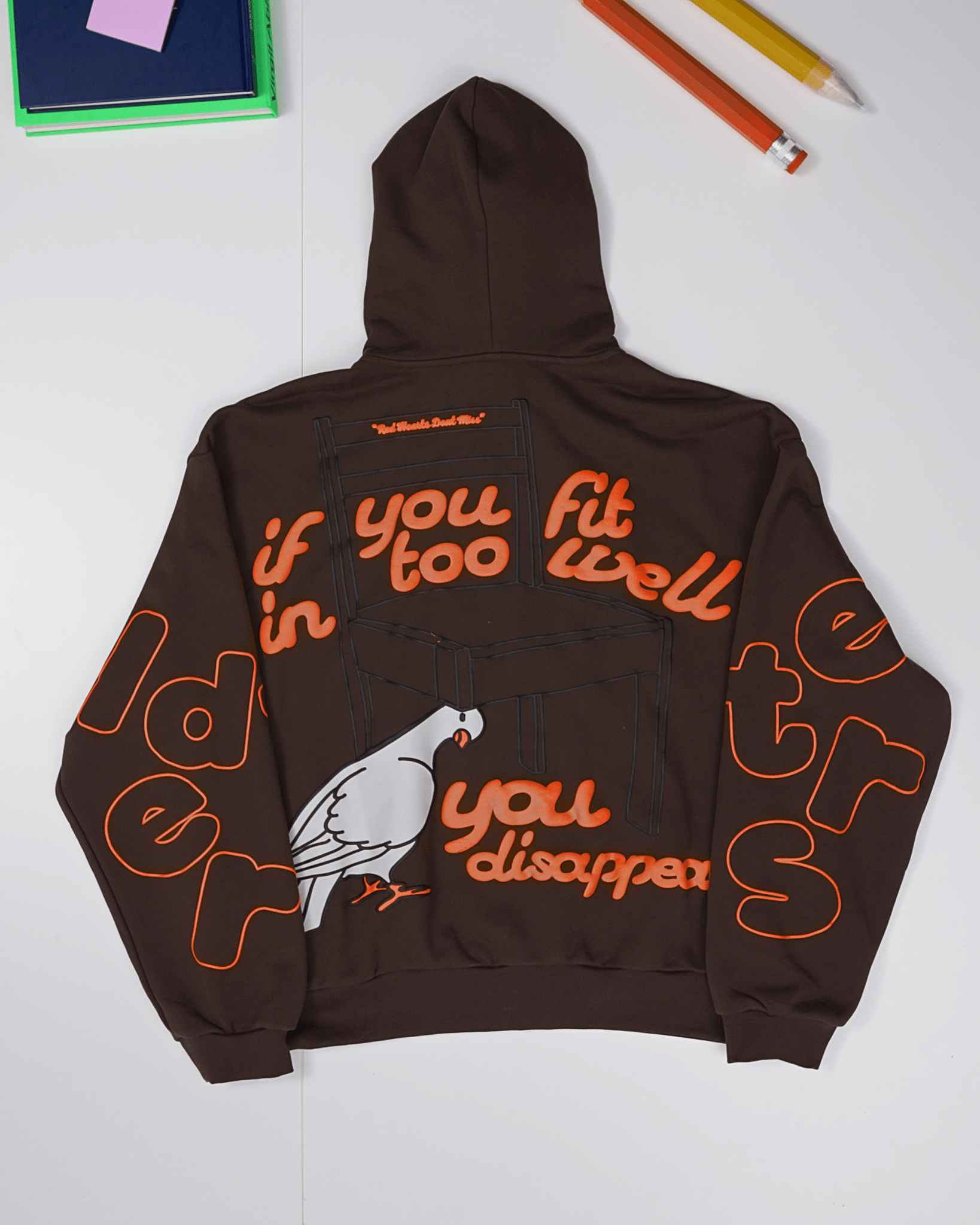 Don't Fit In Scattered Zip Up by Red Letters