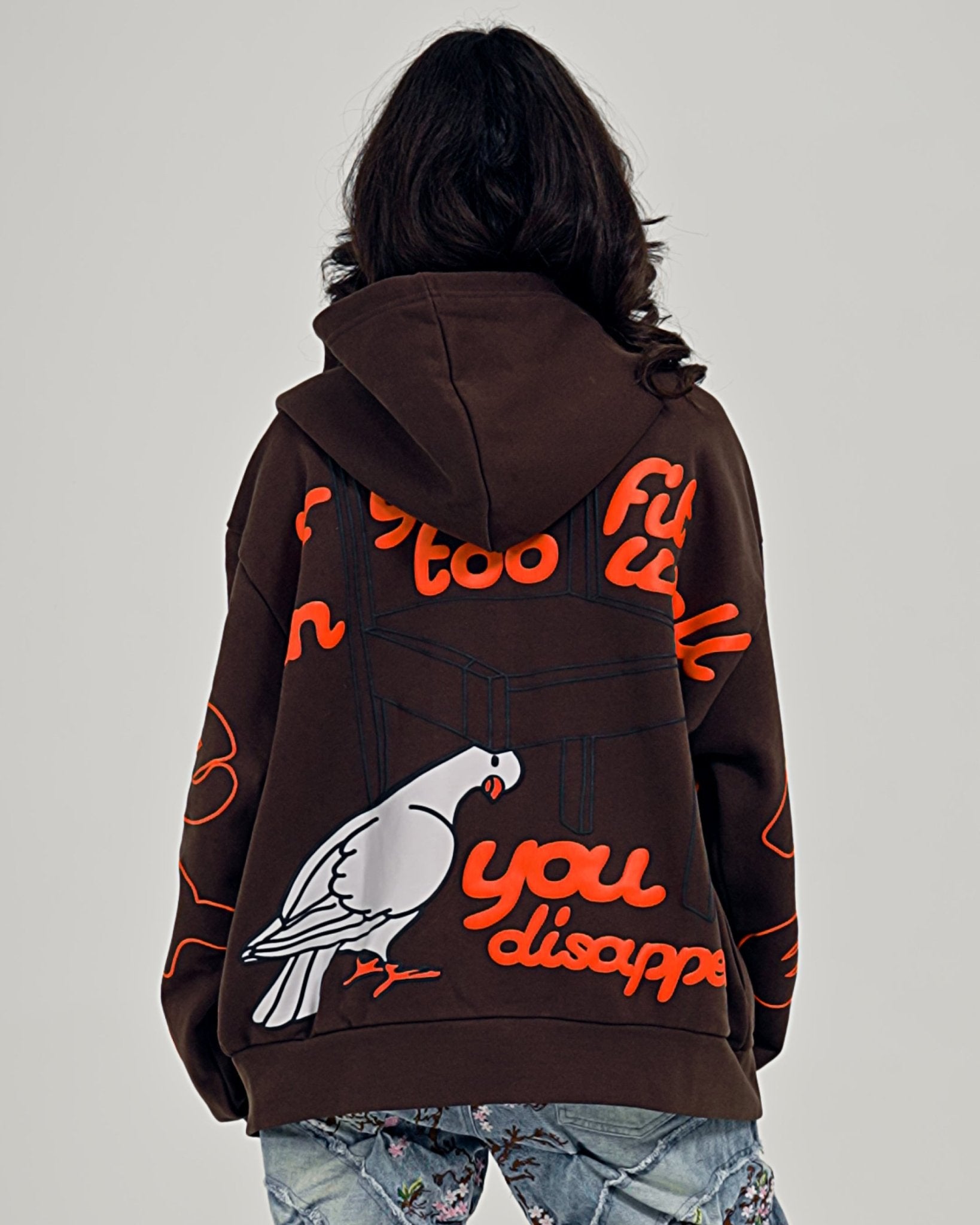 Don't Fit In Scattered Zip Up by Red Letters