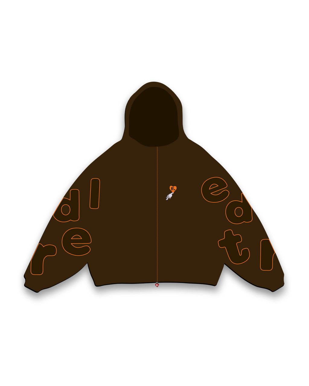 Don't Fit In Scattered Zip Up by Red Letters