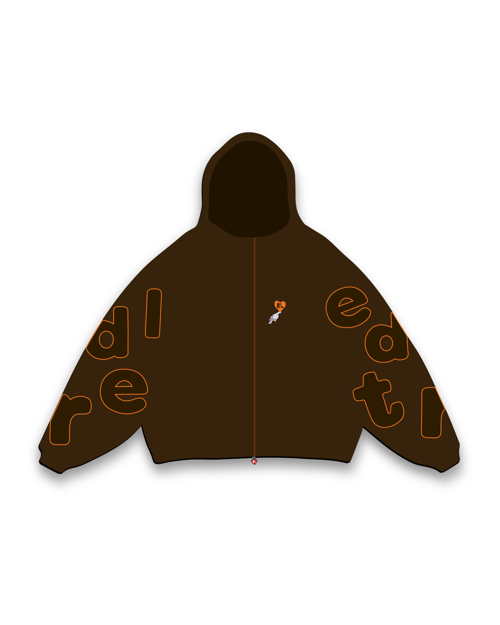 Don't Fit In Scattered Zip Up by Red Letters