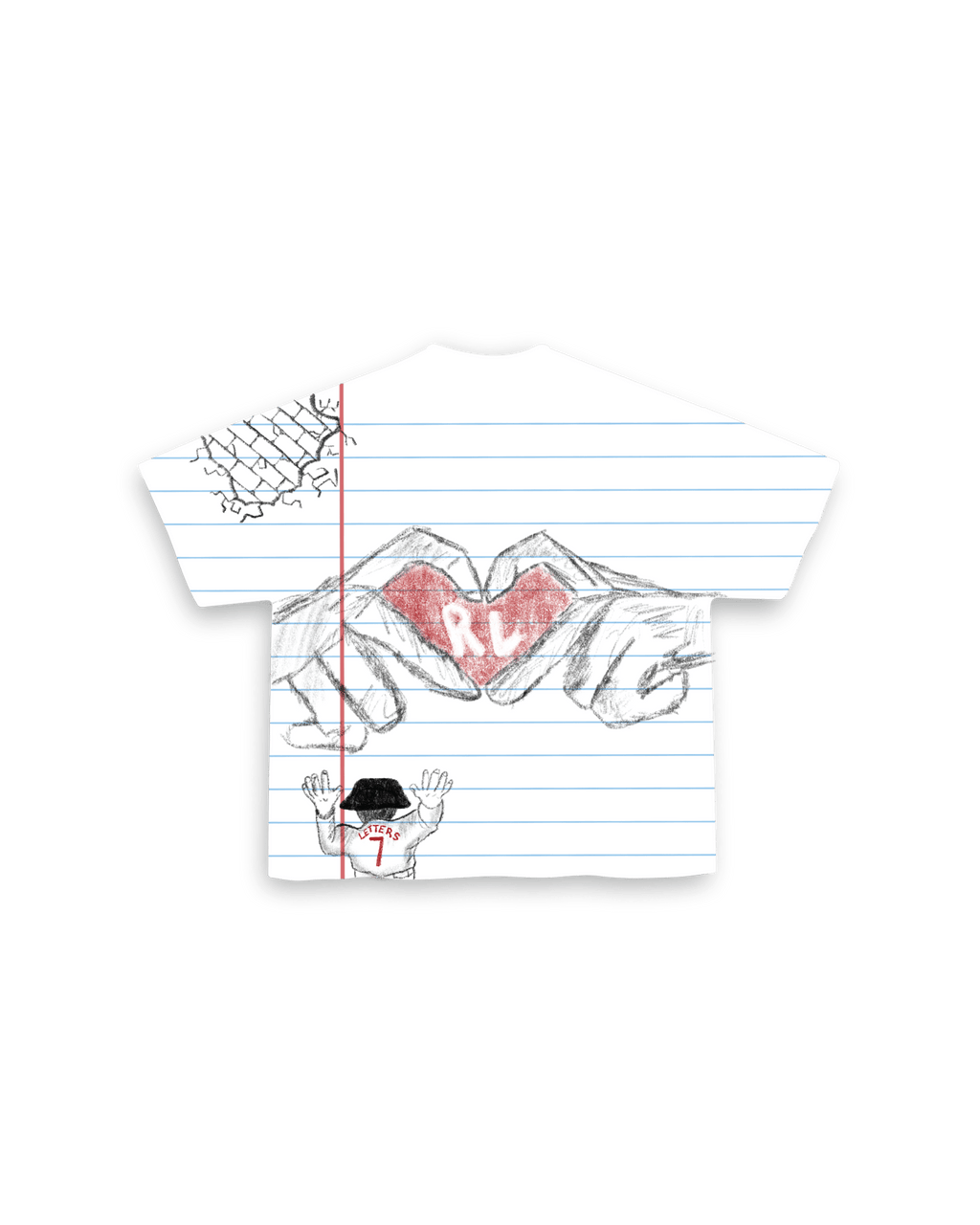 Doodle Tee - Red Letters