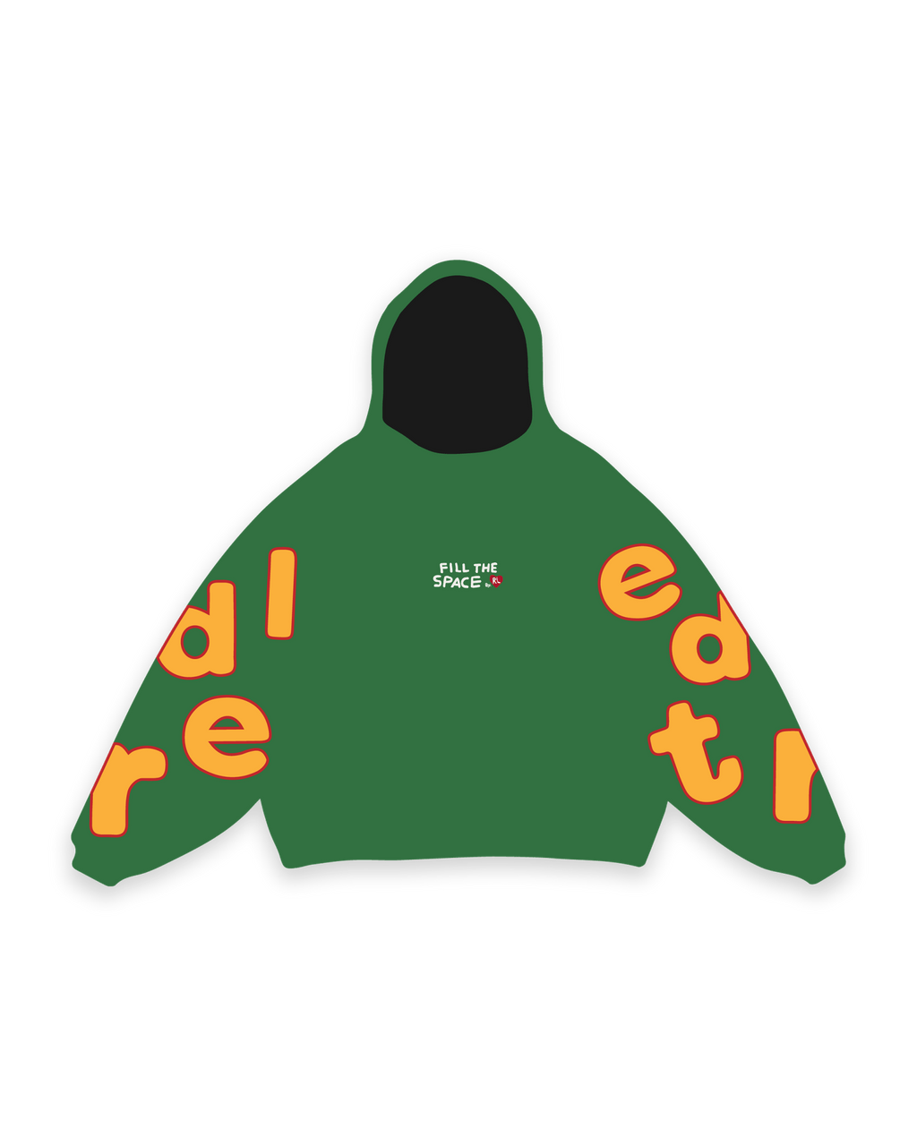 Fill The Space Scattered Hoodie by Red Letters