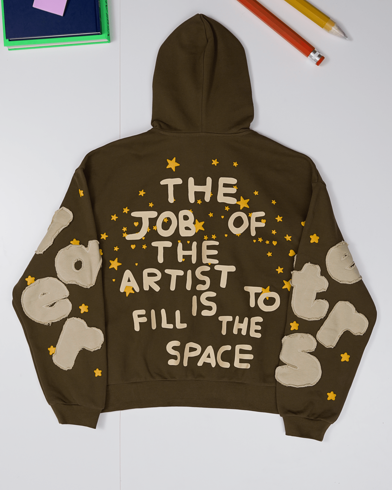 Fill The Space Scattered Zip Up by Red Letters