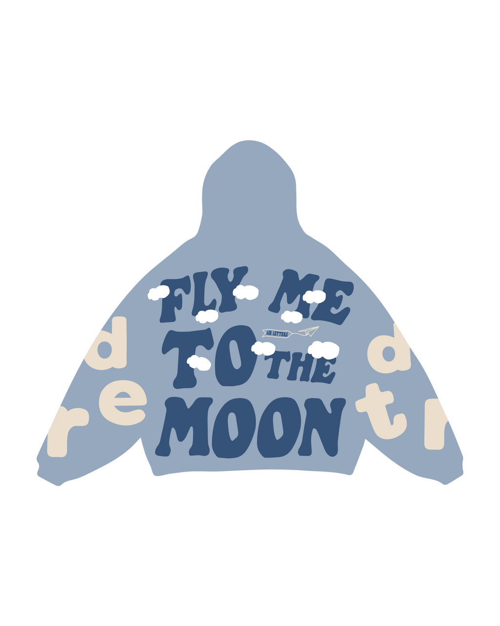 Fly Me The Moon Scattered Zip Up by Red Letters