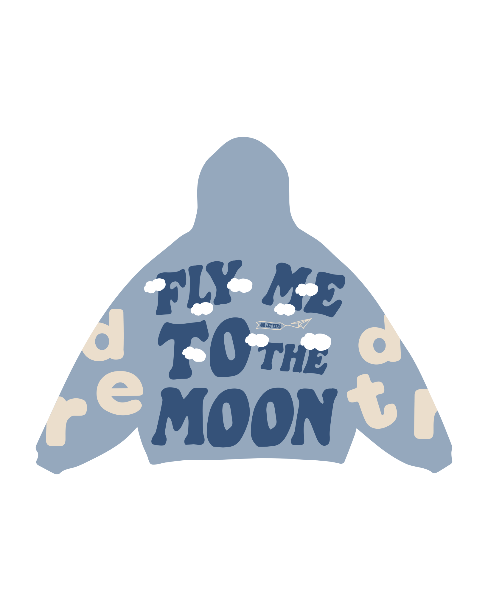 Fly Me The Moon Scattered Zip Up by Red Letters