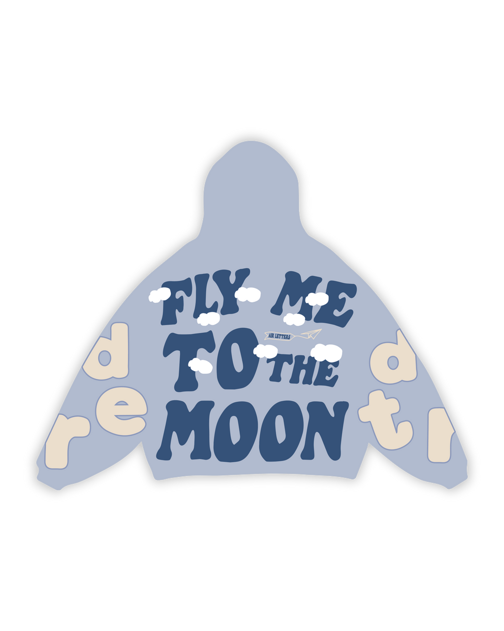 Fly Me The Moon Scattered Zip Up by Red Letters