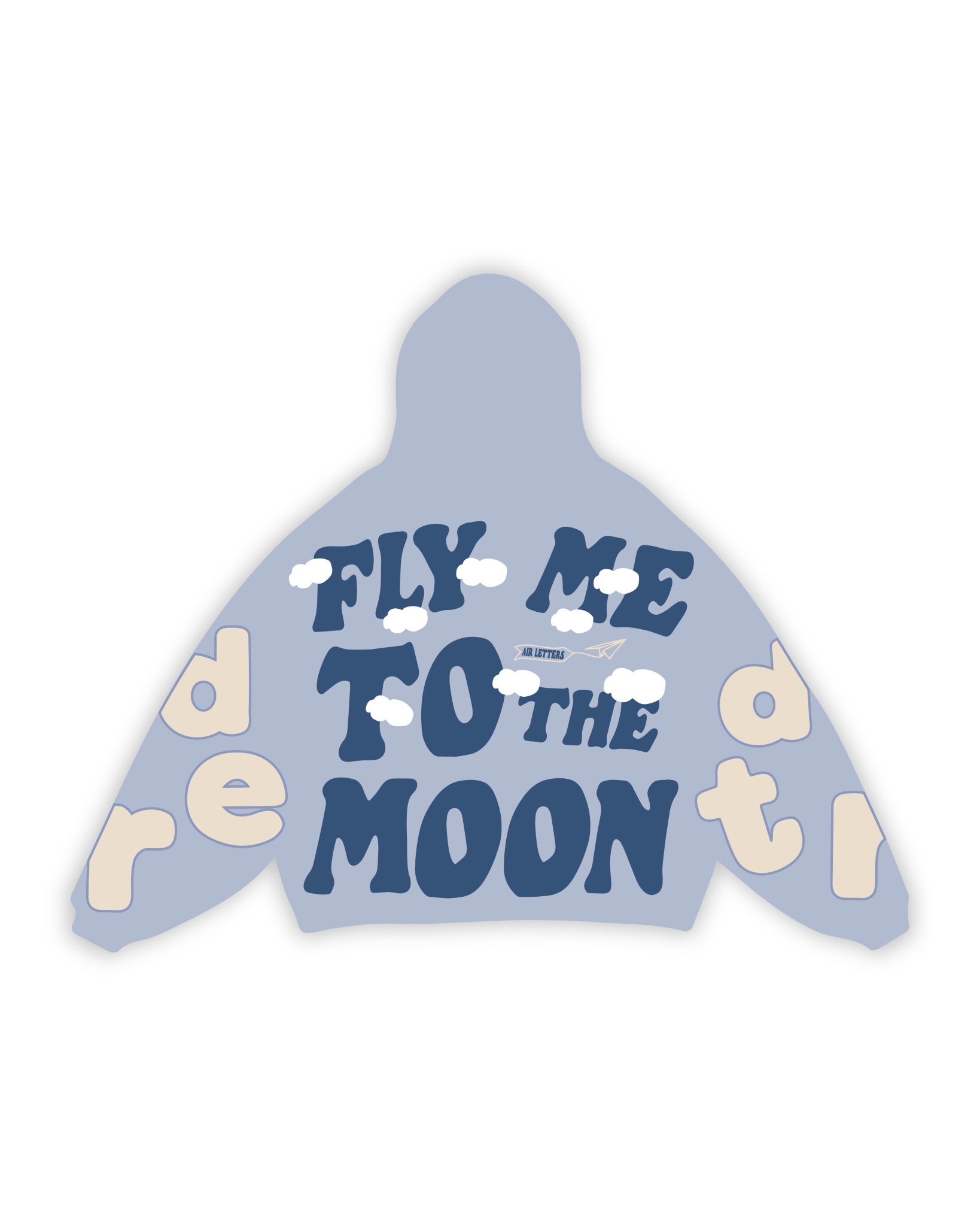 Fly Me The Moon Scattered Zip Up by Red Letters