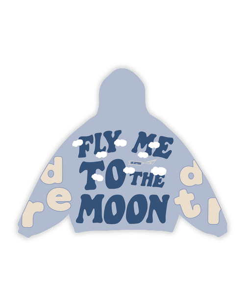Fly Me The Moon Scattered Zip Up by Red Letters