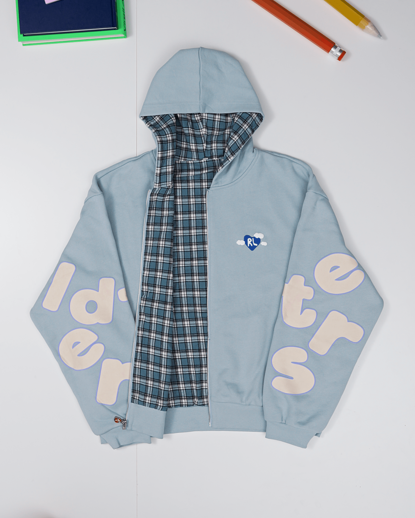 Fly Me The Moon Scattered Zip Up by Red Letters