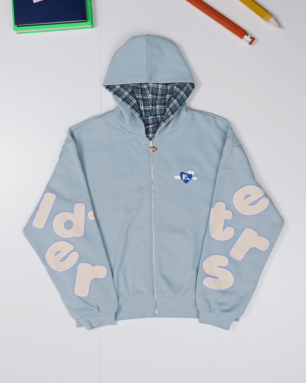 Fly Me The Moon Scattered Zip Up by Red Letters