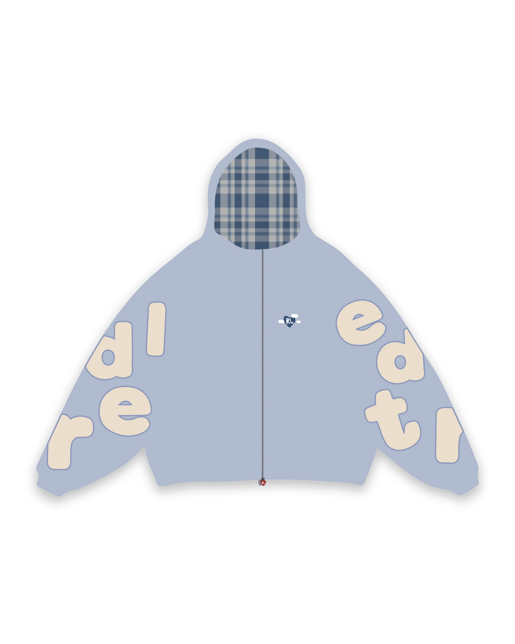 Fly Me The Moon Scattered Zip Up by Red Letters