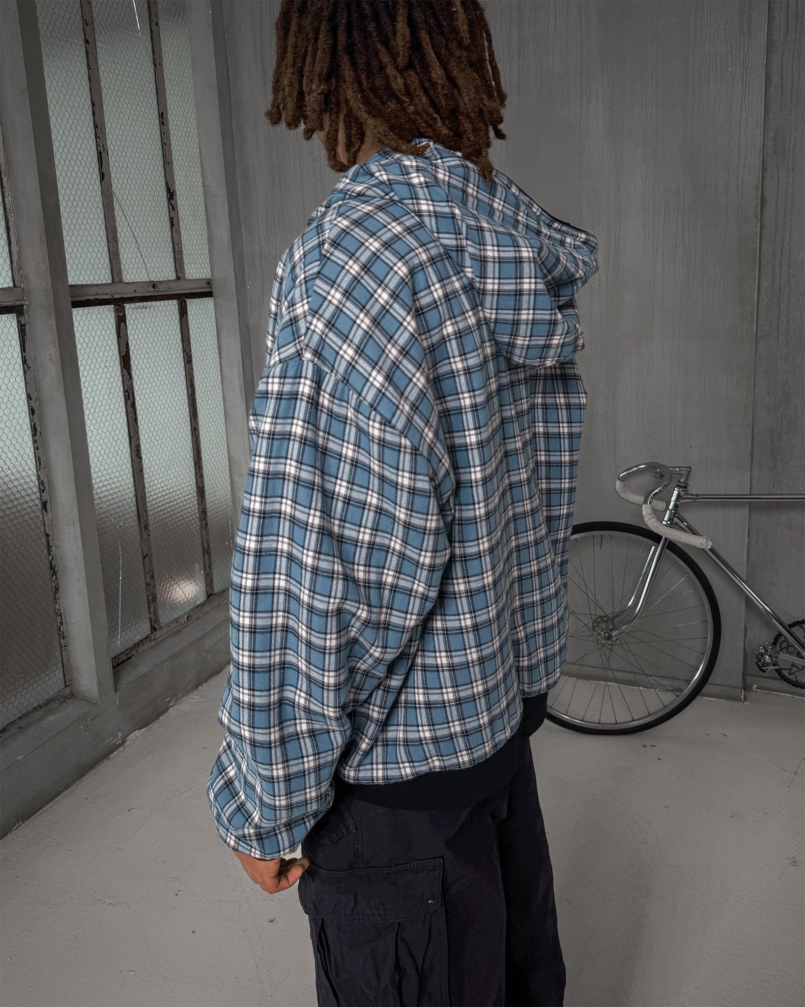 Fly Me To The Moon Scattered Zip Up - Black - Red Letters