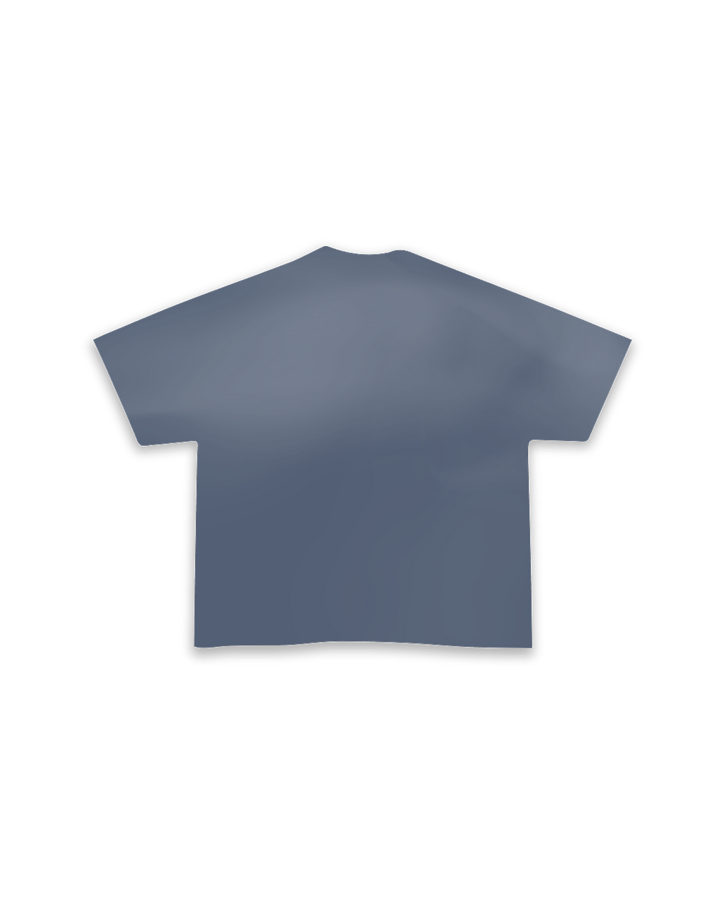 Fred Letters Tee - Washed Denim - Red Letters