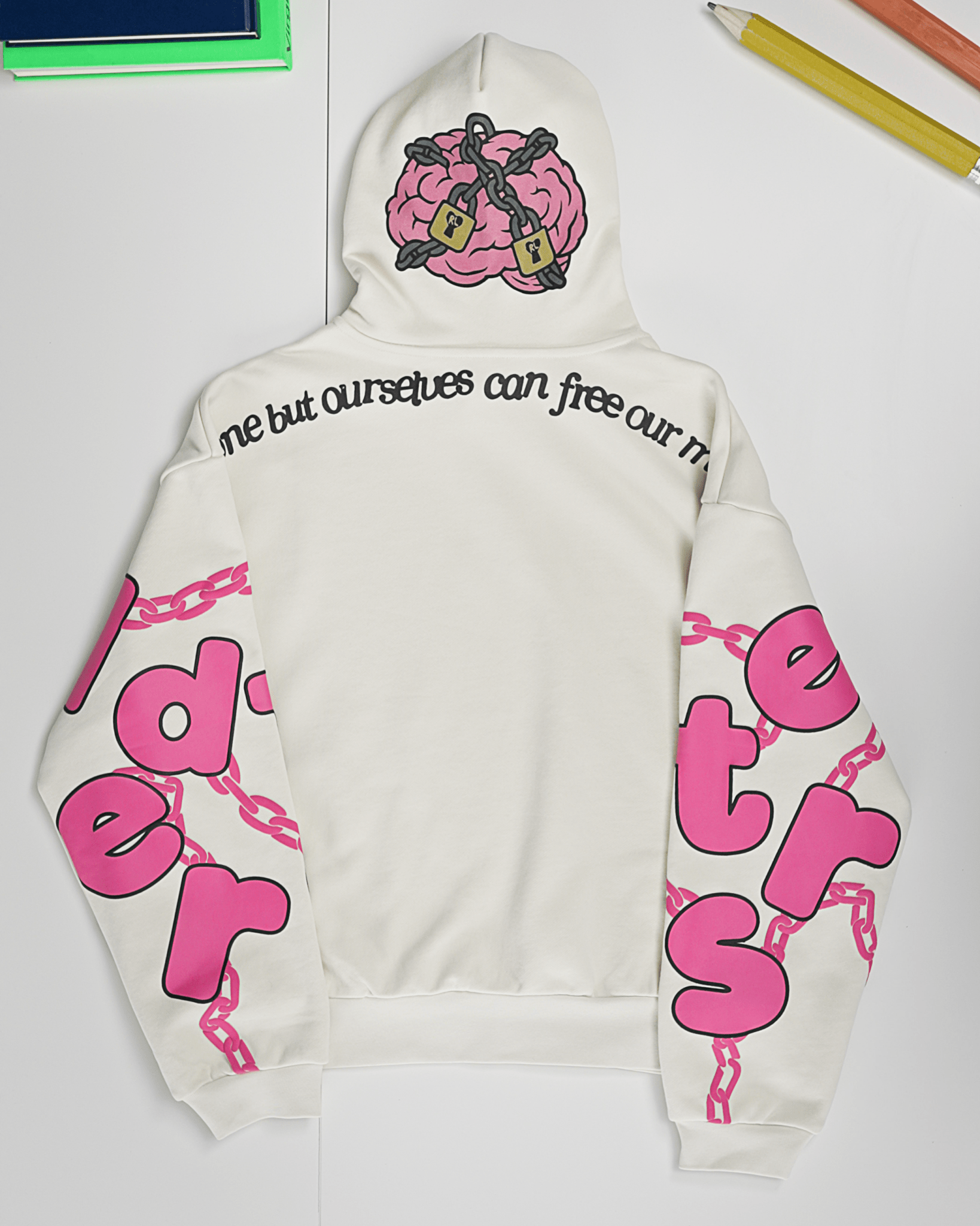 Free Our Minds Scattered Hoodie by Red Letters