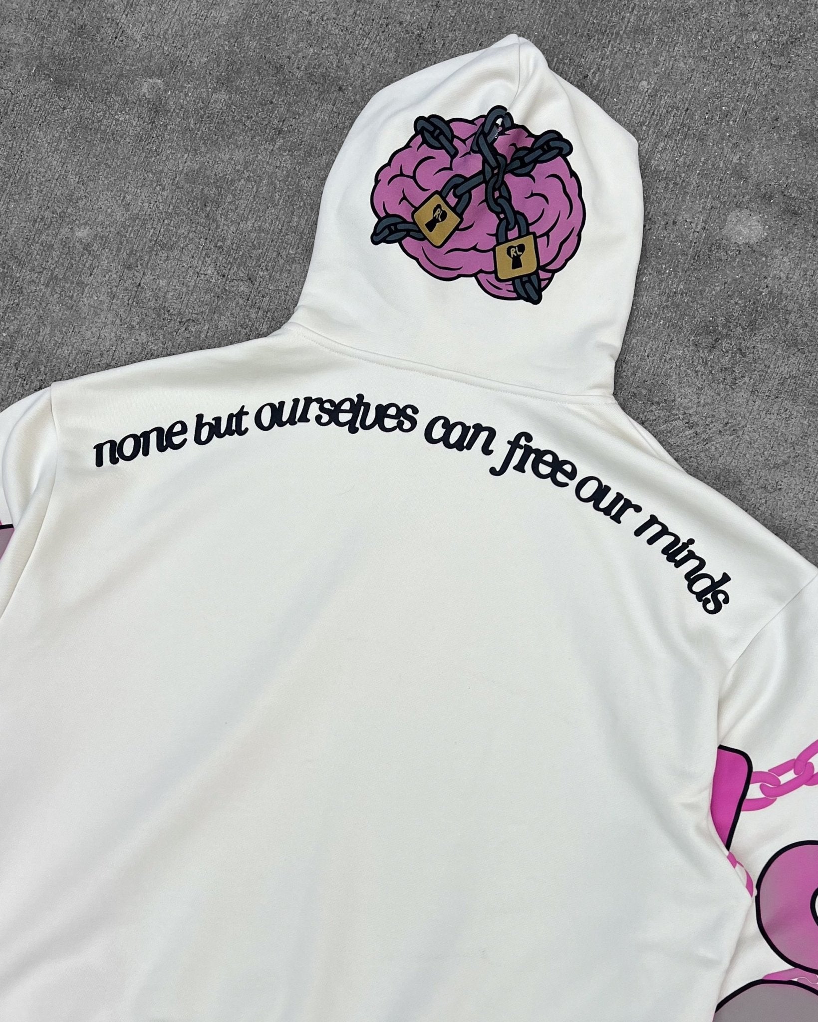 Free Our Minds Scattered Hoodie by Red Letters