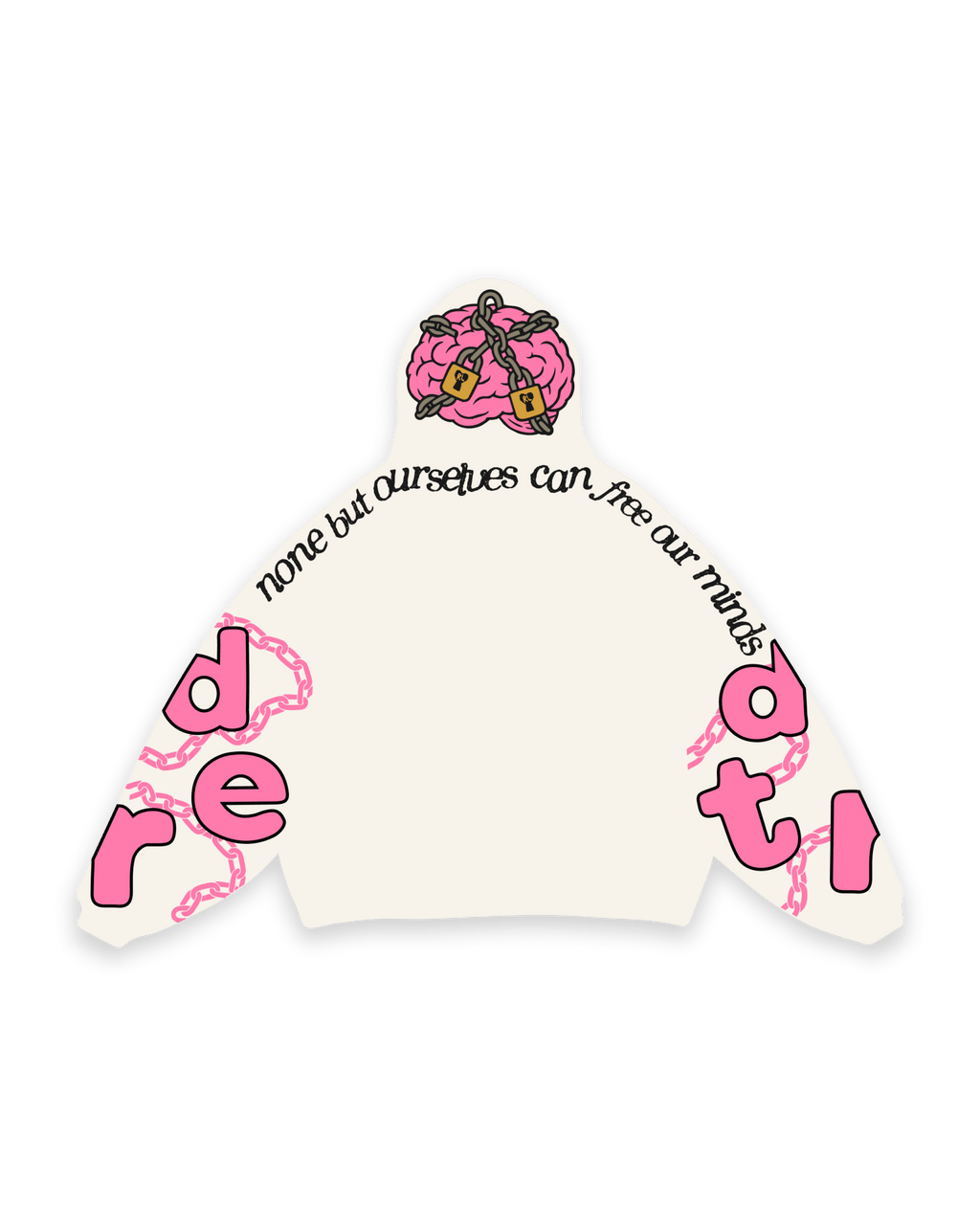 Free Our Minds Scattered Hoodie by Red Letters