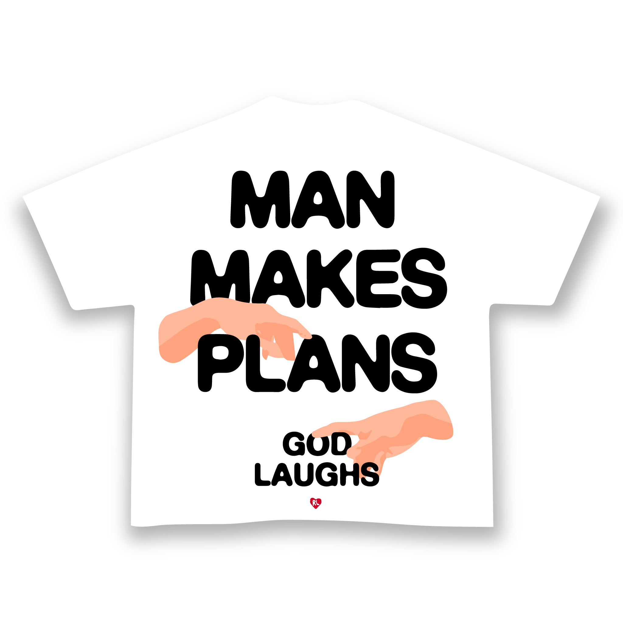 Gods Plan Tee - Red Letters