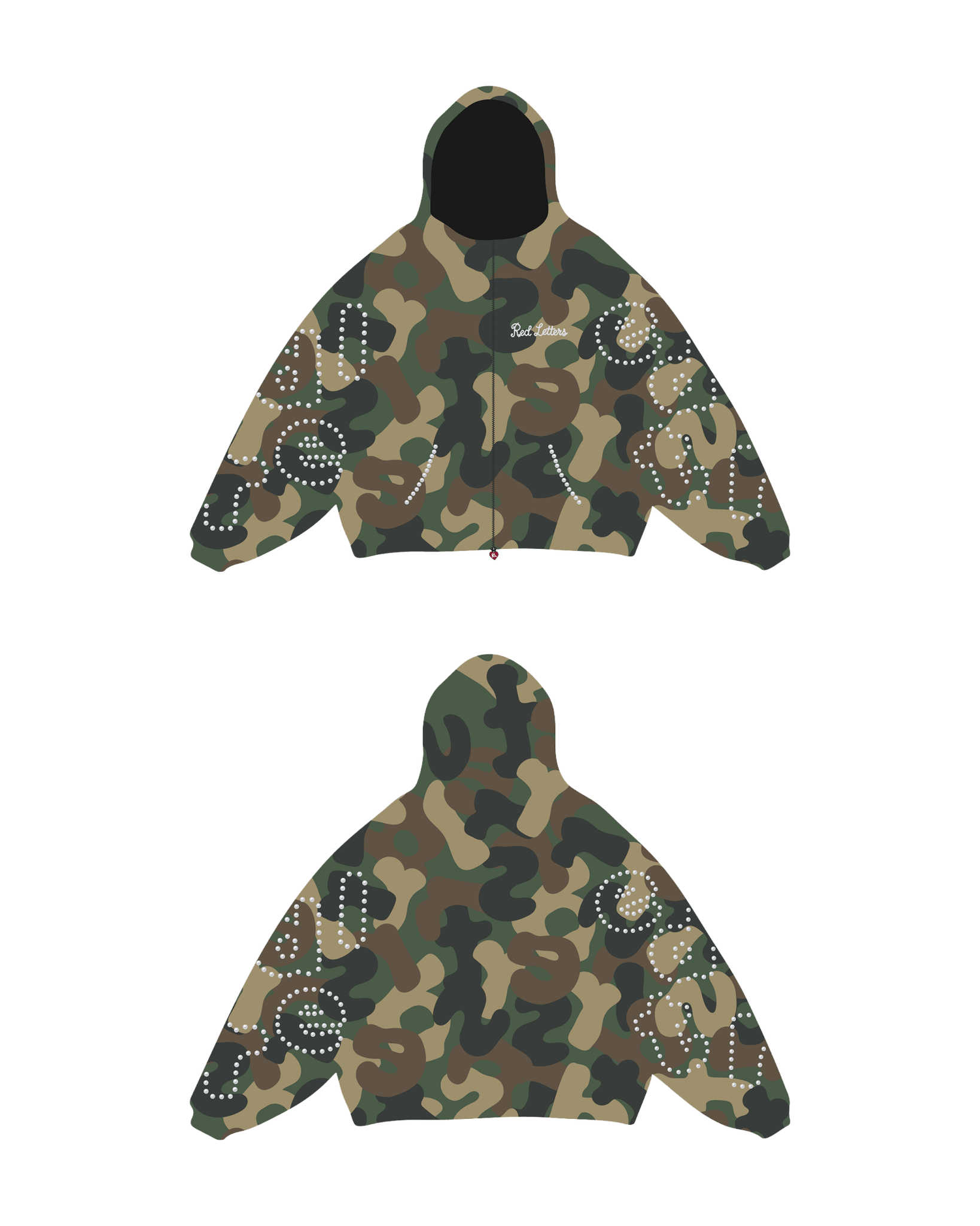 Hidden Gem Scattered Zip Up by Red Letters