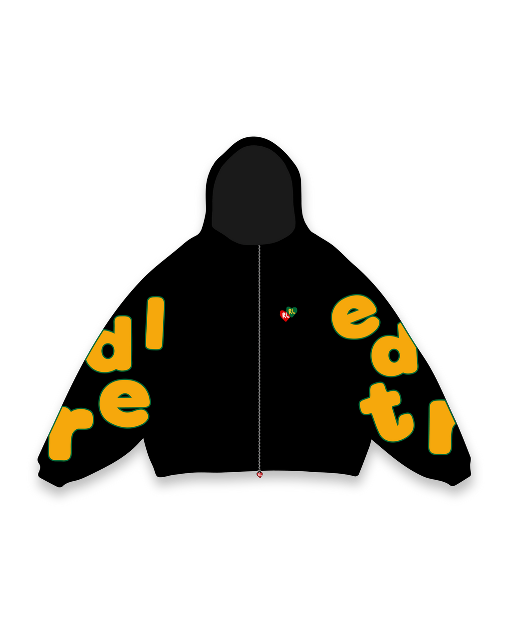 If I Don't! Scattered Zip Up by Red Letters