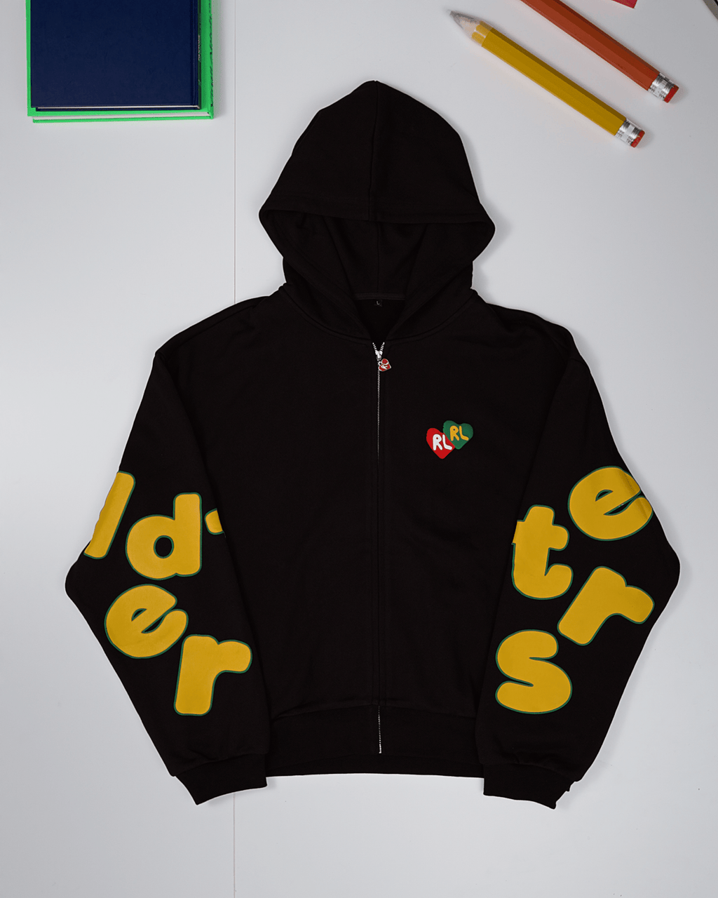 If I Don't! Scattered Zip Up by Red Letters