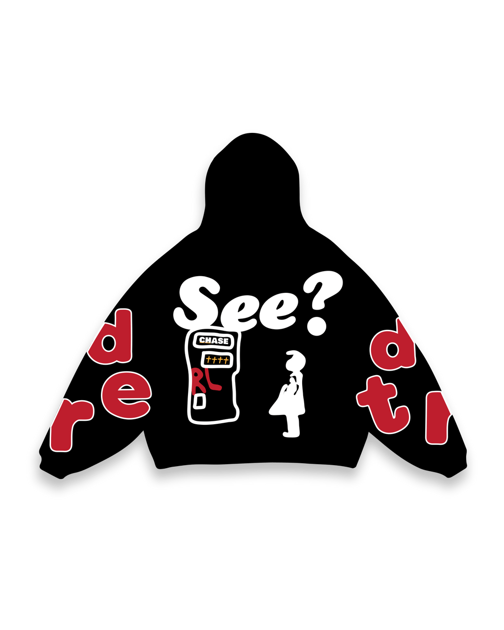 I'll Be At The Bank Scattered Zip Up by Red Letters