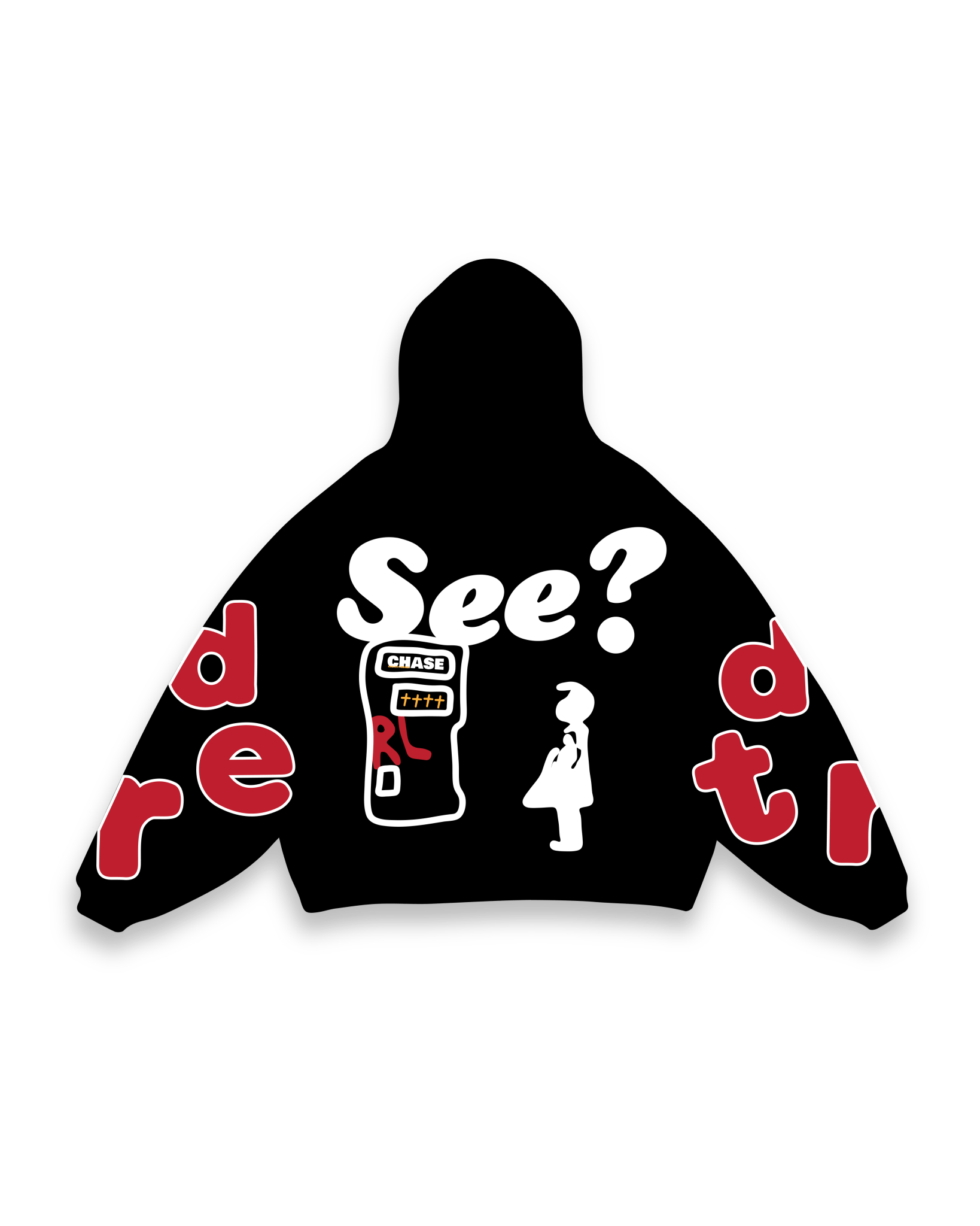 I'll Be At The Bank Scattered Zip Up by Red Letters