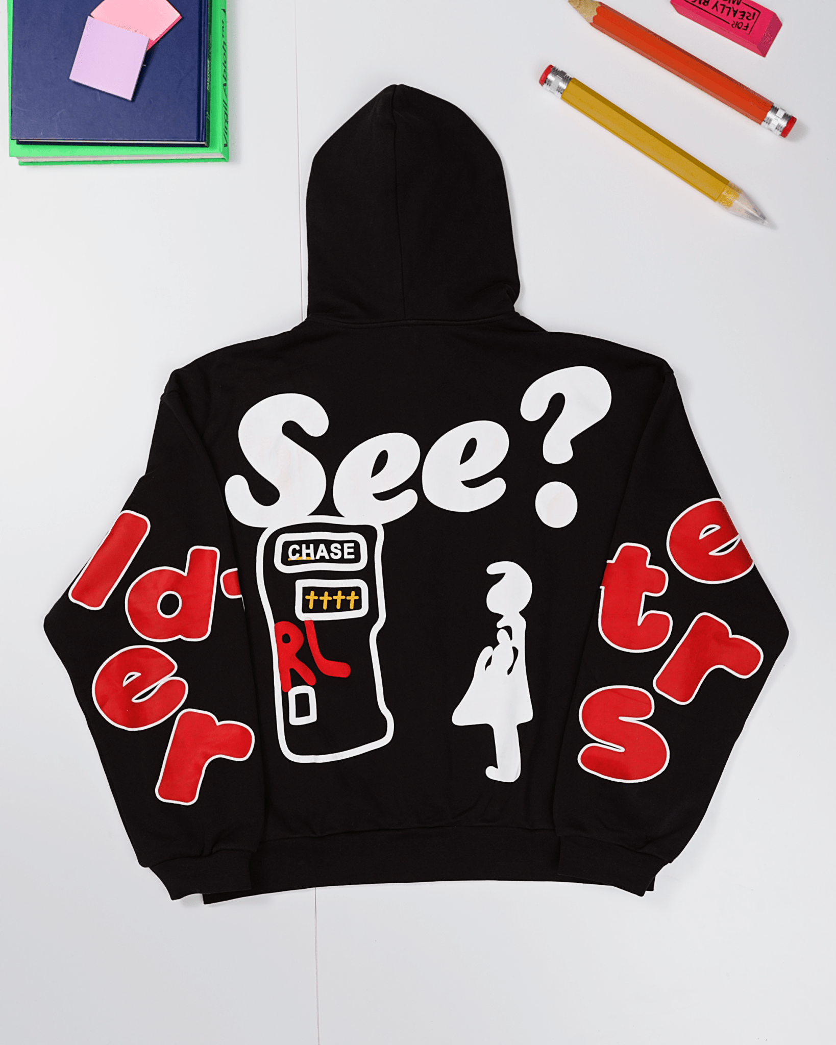 I'll Be At The Bank Scattered Zip Up by Red Letters