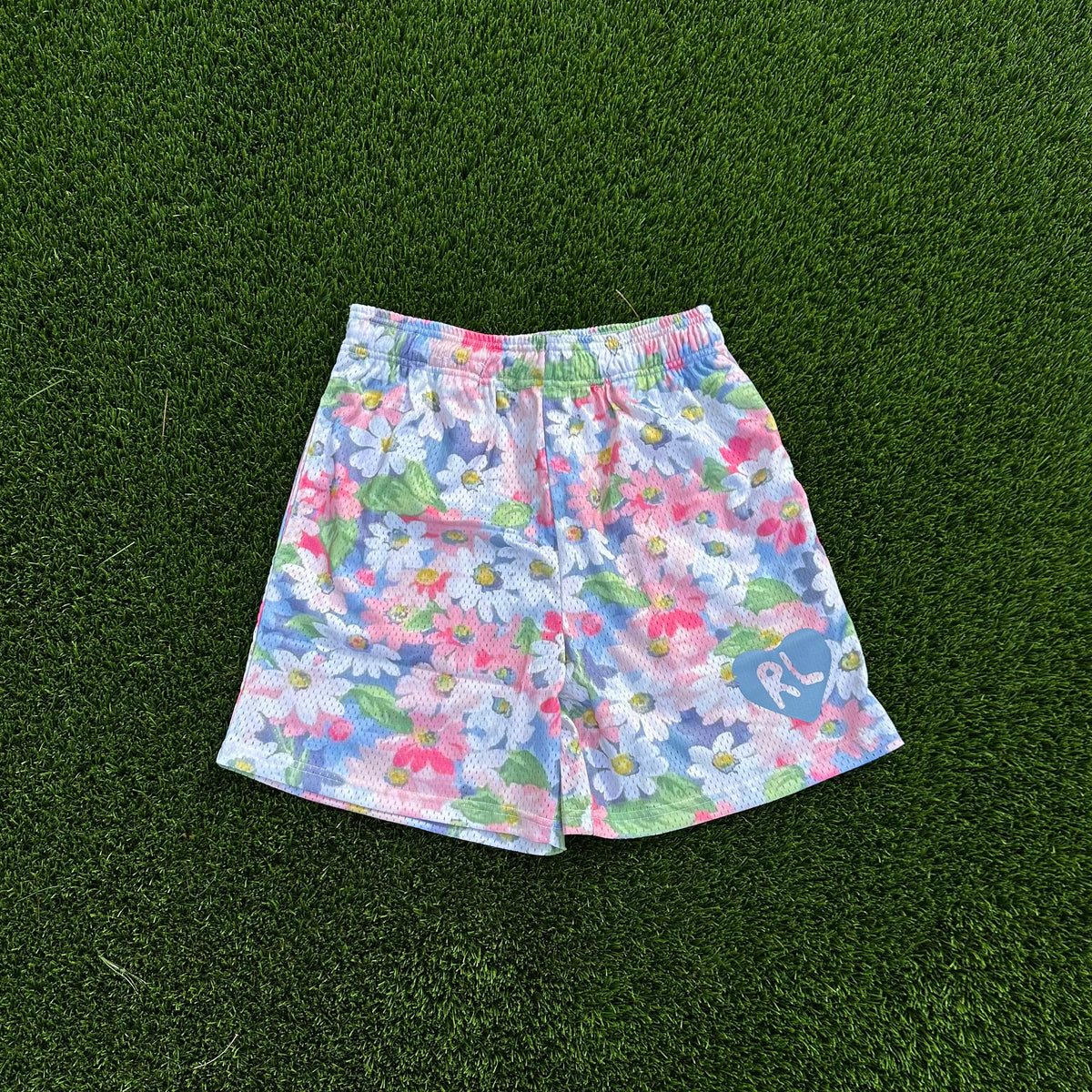 Floral Mesh Shorts